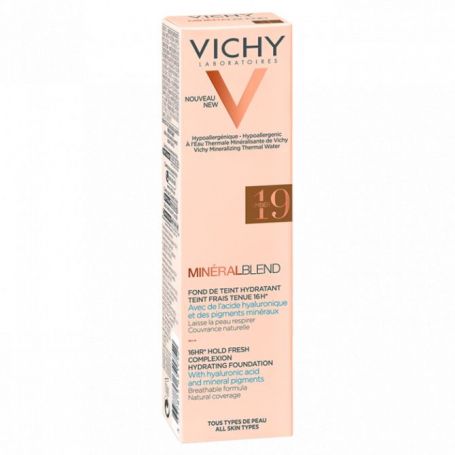 VICHY MINERALBLEND 19 UMBER FDT HYDRATANT TENUE 16H 30 ml
