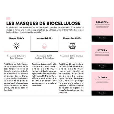 HYDRA+ MASQUE HYDRATANT ET APAISANT/5 MEVISKIN BY MEVIDERM LABORATOIRES  PARIS