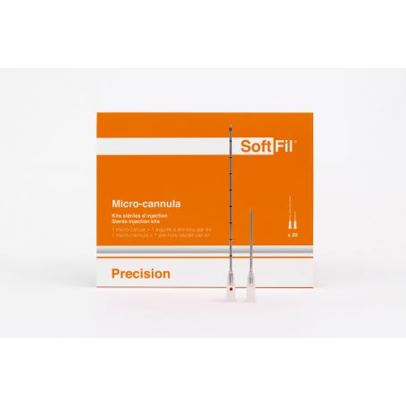 SOFTFIL 16G90mm/XL PRECISION MICROCANNULA - GREY/20