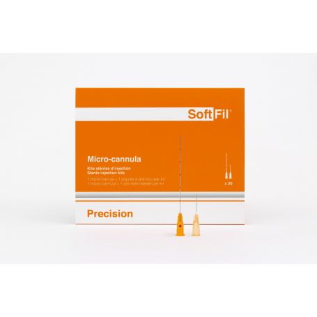 SOFTFIL 25G60mm/XL  PRECISION MICROCANULA - ORANGE/20