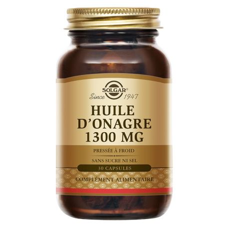 SOLGAR HUILE D'ONAGRE 1300 mg 30 Kapseln