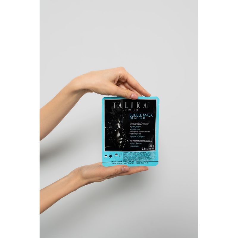 Pack De 3 Masques Bulles Talika Bio-DETOX - Au Charbon De Bambou, Hydratant, Neuf