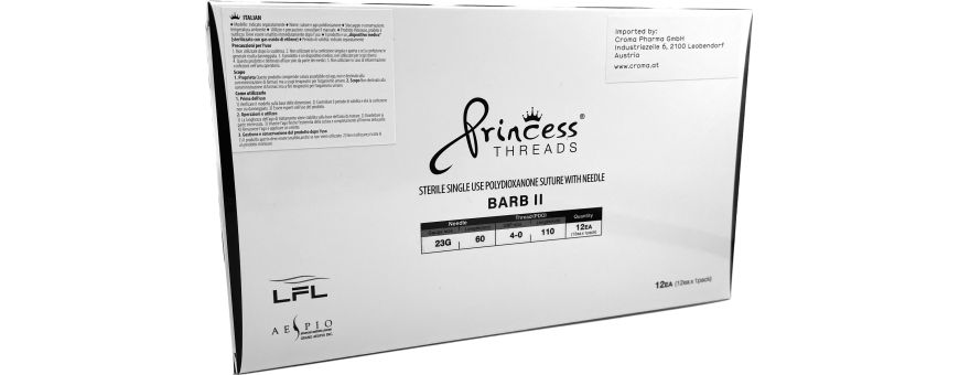 PRINCESS THREADS LIFT PDO BARB II 4D 4 DIMENSIONS. Face, body