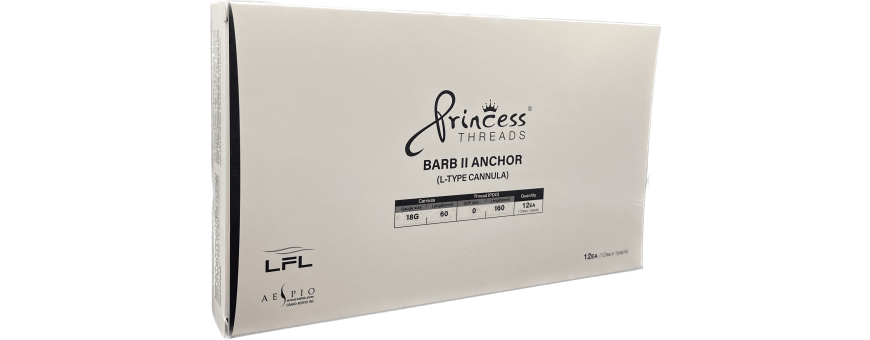 PRINCESS THREADS LIFT PDO BARB II ANCHOR. Effetto naturale